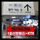 청량리역 지하환승통로 편의점 | 청량리역 1호선에서 KTX 환승 최단거리 꿀팁, 5분컷가능