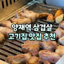 양재역삼겹살 서초구청맛집 회식하기 좋은 고기집 교대이층집 양재점