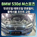 딥모터스 | 포천수입차정비 딥모터스송우점 BMW 530d 밋션오일 데후오일 연료필터 플렉시블조인트 교환