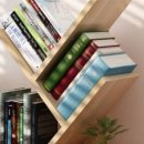 원목 스탠드 책꽂이 이미지