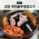 국민솥뚜껑생고기 | 일산 정발산역 웨스턴돔 오겹살 삼겹살 맛집 국민솥뚜껑생고기