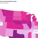 대화형 지도: 미국 주별 재산세 이미지