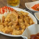 대파랑통닭평화점 | 목포 평화광장 술집 급한마음탕수육 탕수육과 과일 세트 내돈내산 후기