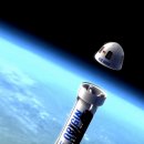 민간 우주 기업 블루 오리진(Blue Origin)의 마네킹 탑승 실험. 이미지