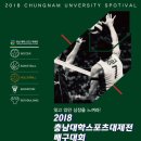 2018 충남대학스포츠대제전 포스터 (배구) 이미지