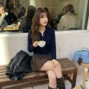 올리비아 로렌 | 셔츠 없이 완성되는 단정한 스타일 올리비아로렌 레이어드 카라 니트