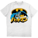 공식 DC COMICS 디씨 <b>코믹스</b> Batman Kanji 반팔 티셔츠 (화이트)