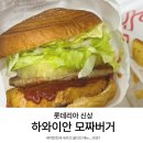 롯데리아 대전유성점 | 롯데리아 신상버거 삐딱한천재 하와이안 모짜렐라버거 내돈내산 후기