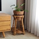 식물 인테리어 | 거실 식물 인테리어 소품 화분받침대 오롯라탄 사용후기