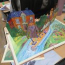 청주중학교 | 청주 중학교 / 북바인딩 &amp; 업사이클링 팝업북 국어체험 수업 후기