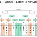 부산 세계탁구선수권대회 4강 대진표(남자) 이미지