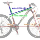 자전거 프레임의 사이즈에 따른 변화(출처:바이크매거진) 이미지