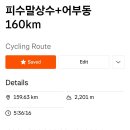 9/6(토) 피수말수+어부동 160km 이미지