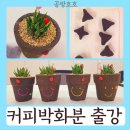 광교노인복지관 | 커피박다육이화분과 커피박방향제만들기: 광교노인복지관 업사이클링환경공예출강 후기