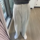 지그재그 위드윤 어텀 핀턱 와이드 슬랙스 크림, 155 숏, S 사이즈 후기