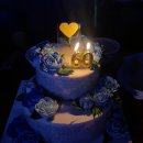 [주문후기] 부모님 환갑용돈케이크 대성공 후기 🎉 블루&amp;그린 2단 반전용돈앙금플라워