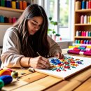 실로 엮는 예술 이미지