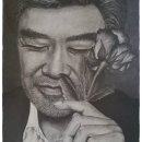 연필인물화 이미지