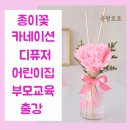 꽃들어린이집 | 카네이션디퓨져출강:어린이집부모교육 종이꽃 디퓨져만들기