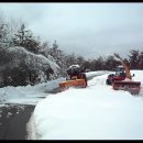 파인리즈골프장 휀트 에이비 제설작업 이미지