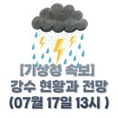 금산신평공인중개사사무소 | [기상청 속보] 강수 현황과 전망 (07월 17일 13시 )