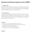 [Solution] AI Software Engineer Intern (전환형) (~채용시까지) 이미지
