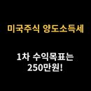 해외주식 250만원 양도소득세(주알못만 참고) 이미지