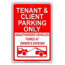 Tenant Customer parking only 자동차 견인 끌고가기, car towing 이미지