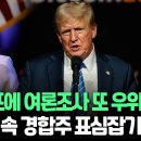 [뉴스쏙] 해리스, 트럼프에 또 앞섰다…컨벤션 효과 '톡톡'｜"해리스 43% vs 트럼프 42%"…여론조사 박빙｜ 이미지