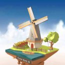 네덜란드풍차마을 이미지