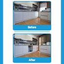 자곡로3길 | 강남싱크대하부장 교체 후기, 물 먹어 들뜬 문짝 정리하고 식기세척기 자리까지 완성 (강남자곡힐스테이트)