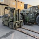 U.S. 미군 1989년식 빈티지 오리지널 하이스터 HYSTER 2톤 디젤 3단 지게차 이미지
