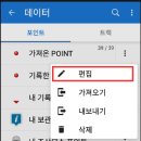 (LOCUS의 포인트) §6. 웨이포인트를 트랙에서 분리한 POI를 편집하여 종류별로 포인트 파일을 만들기 이미지