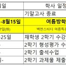 여름방학중 자기주도형 학습계획 이미지