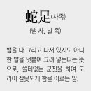 풀어쓰는 한자성어 | 蛇足(사족) 이미지