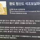 완도 청산도 석조보살좌상 이미지