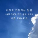 바라고 기다리는 믿음(6월 30일 오전 예배 설교) 이미지