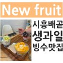 오빙오늘의빙수시흥본점 | 배곧 디저트 맛집 뉴프룻 과일&디저트 본점 컵빙수 3종 솔직후기 (오레오·멜론·망고)