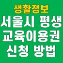 세상사는이야기 인문학(강좌번호:1) | 서울시 평생교육이용권 신청 사용 방법 누리집 사용처