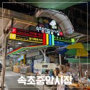 속초관광수산시장(지하) | 속초중앙시장 먹거리 추천 닭강정 술빵 꽈배기 속초관광수산시장
