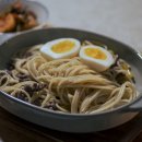 소다짐육 스파게티, 이치란 라멘, 훈제닭고기, 동태탕_울랙장 음식 일기