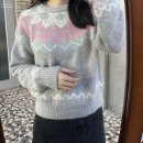 노르딕 니트 코디 (홀가먼트, 라쿤 소재) 미리 준비하는 크리스마스 룩