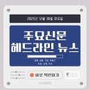 ☞2025년 12월 30일 화요일 주요신문 헤드라인 뉴스☜