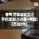 안중역태양공인중개사사무소 | 평택 안중송담지구 쓰리룸 복층 주인세대 전세 추천드립니다~완료!