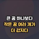 큰꿈 하나보다 작은꿈 여러개가 값지다 이미지