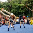 경찰가수 송준, 제3회 강북구 산악문화제에서 가수 박현빈 미스트롯 출신 가수 강예슬님 공연 관람 후, 가수 강예슬님과 한컷 ~ (2019-09.21 우의동 만남의( 이미지