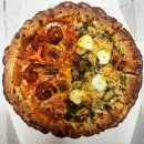 배달피자 바질마스카포네뇨끼&amp;옥수수새우 반반피자 후기 노모어피자 평택고덕신도시점