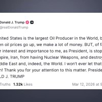 트럼프 "유가 오르면 이익…이란 막는게 더 중요"