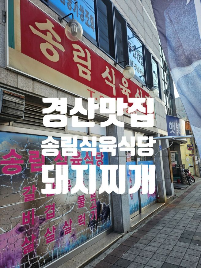 경산시장 송림 식육식당 고기 맛집 돼지찌개 맛집