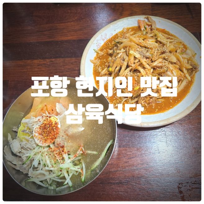 포항 현지인 맛집 &amp; 포항 오천 맛집 『 삼육식당 』 닭냉국수, 닭무침 솔직후기 (Feat. 포항 삼육식당...